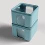 Peek Box Teal groenblauw gestapeld