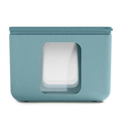 Vershoudbakje - B+ - Peek Box Quadro - Teal groenblauw - 13.3 x 13.3 x 10 cm - Inhoud 1,1 liter