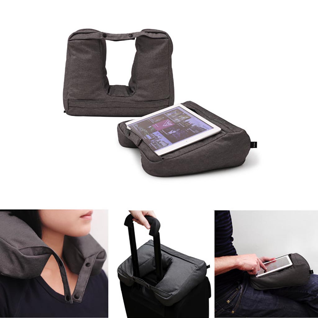 Reiskussen Travel pillow Bosign grijs 2 in 1