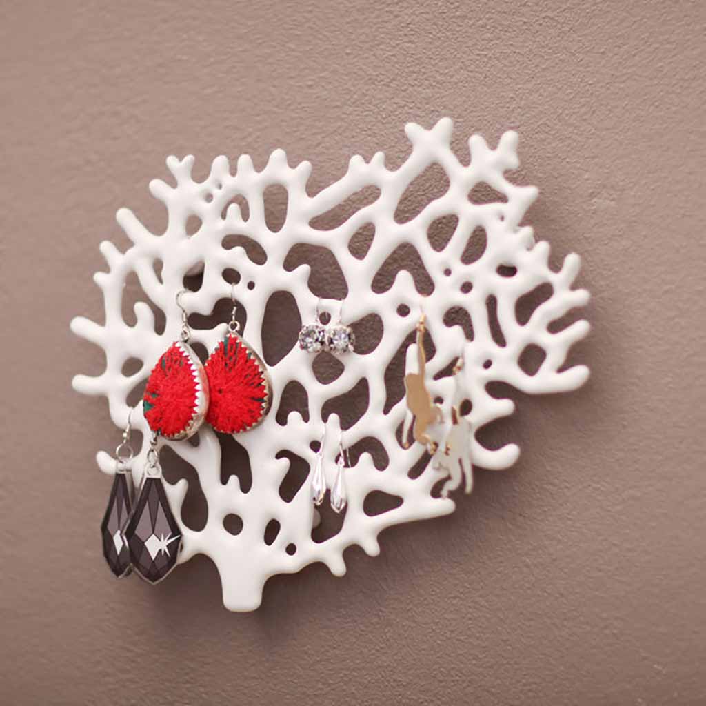 Wand organizer voor sieraden Bosign koraal wit - Afbeelding 3