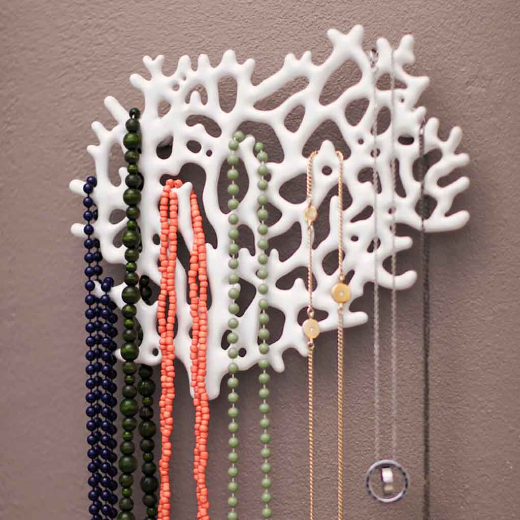 Wand organizer voor sieraden Bosign koraal wit - Afbeelding 2