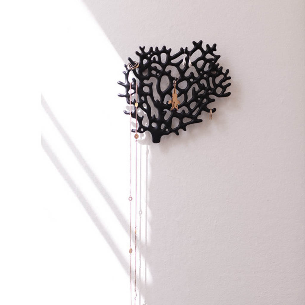 Bosign wand organizer voor sieraden koraal zwart - Afbeelding 2