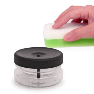 Bosign zeepdispenser transparant/ antraciet