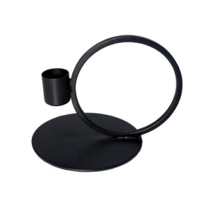 Kandelaar Cirkel zwart 10 cm