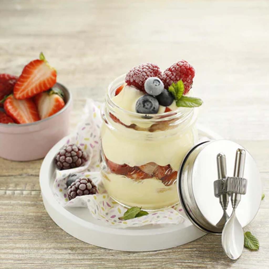 HappyTappi - Dessert pot - RVS deksel met telescopische lepel - 250 ml - Afbeelding 4