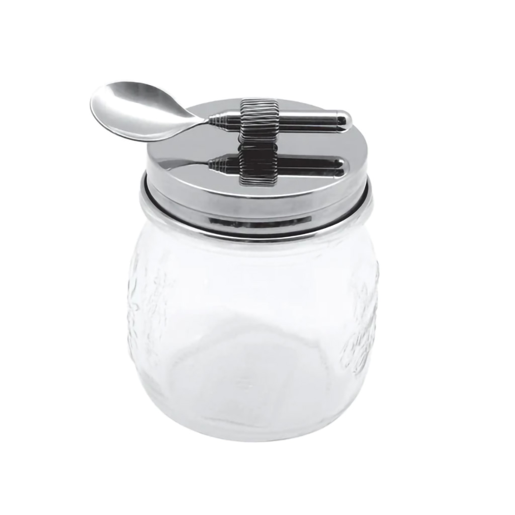 HappyTappi - Dessert pot - RVS deksel met telescopische lepel - 250 ml