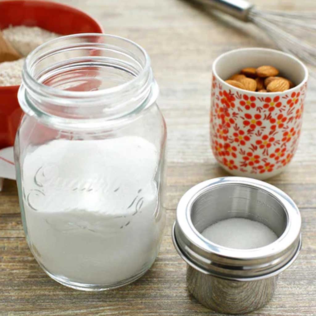 HappyTappi - Maatbekerdeksel - RVS - Inclusief Bormioli pot - 500 ml