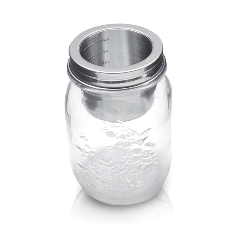 HappyTappi - Maatbekerdeksel - RVS - Inclusief Bormioli pot - 500 ml - Afbeelding 2