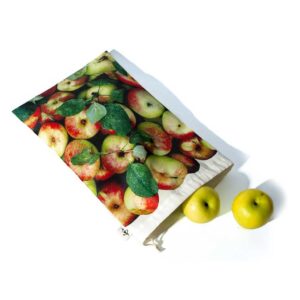 Herbruikbare fruit zak met Appelprint MB Design