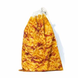Herbruikbare bewaarzak met Farfallepastaprint MB Design