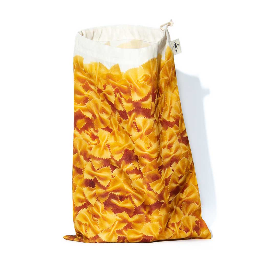 Herbruikbare bewaarzak met Farfallepastaprint MB Design - Afbeelding 3