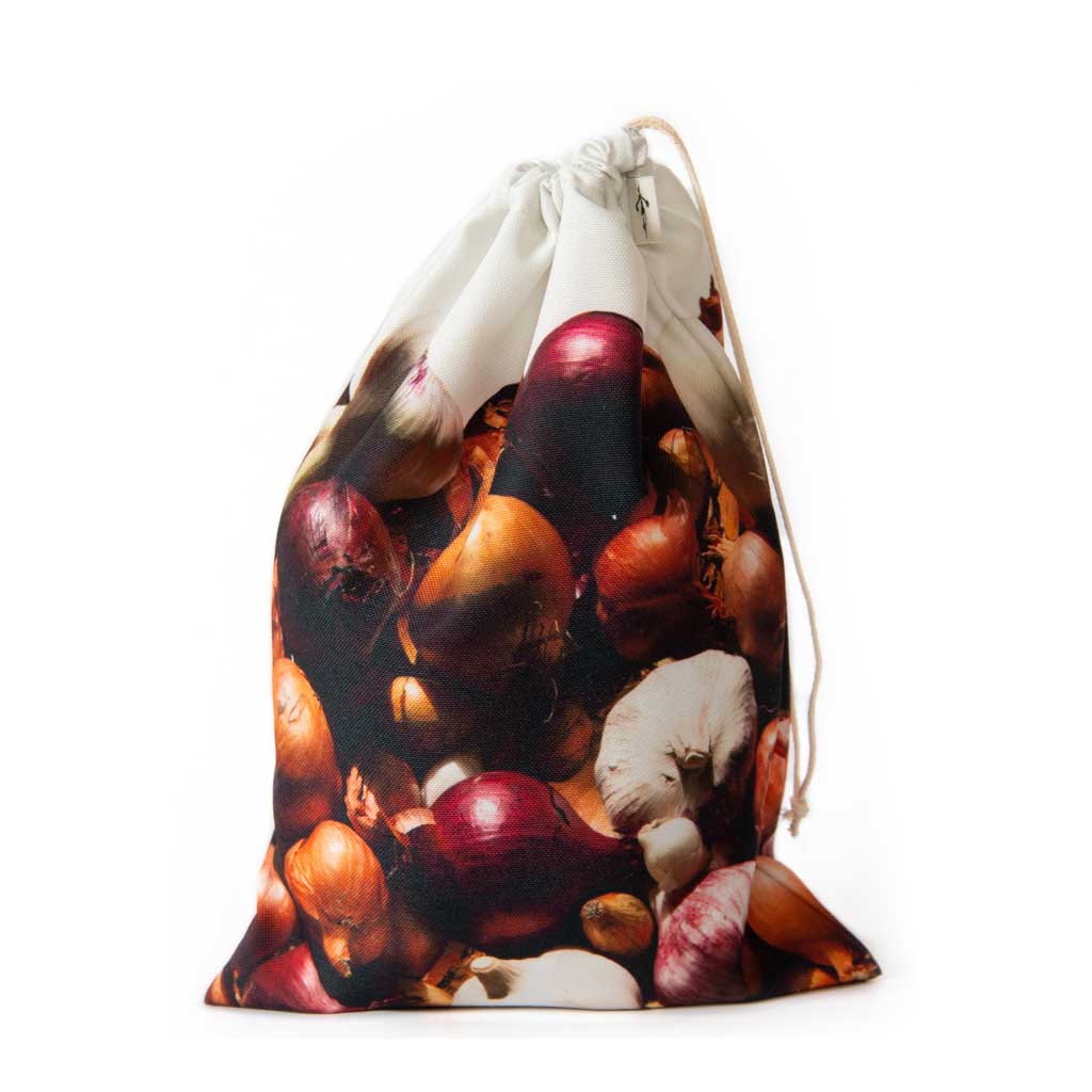 Herbruikbare groenten zak met Uienprint L MB Design - Afbeelding 2