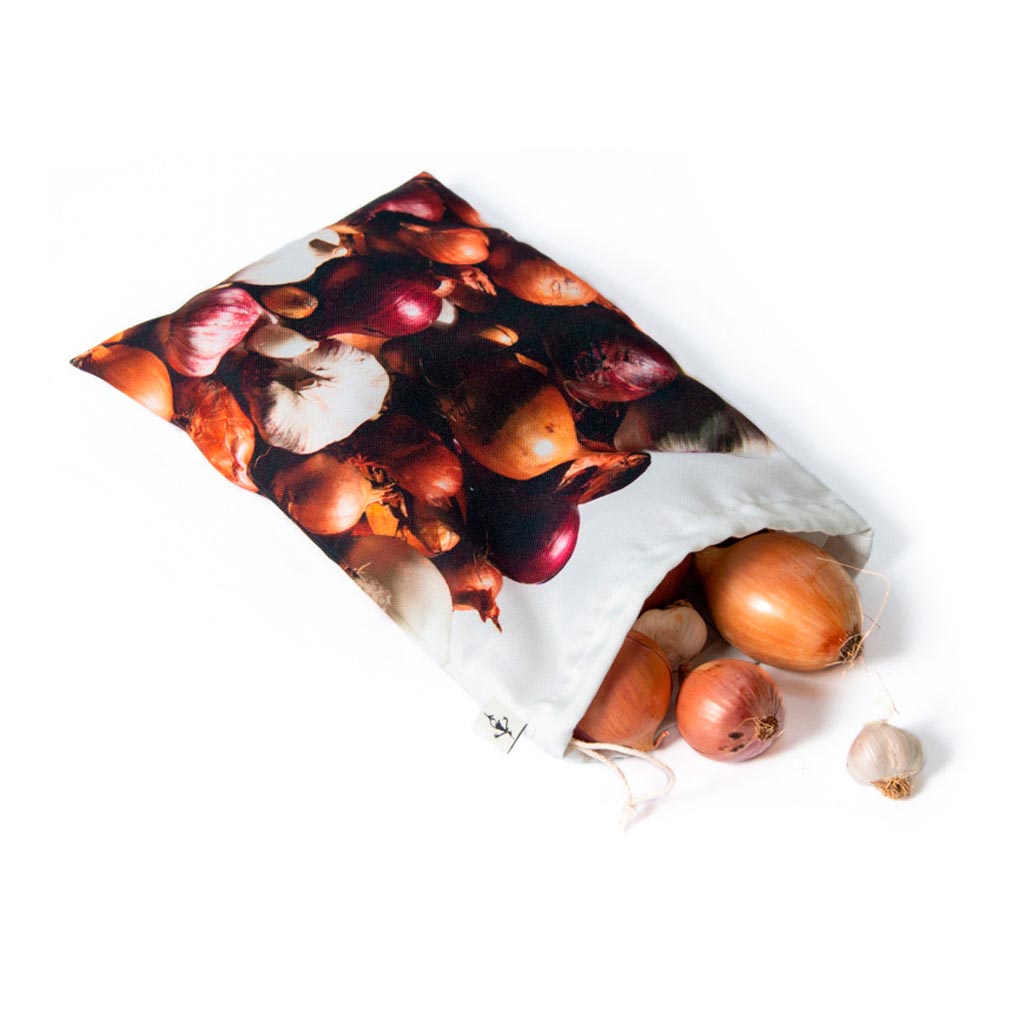 Herbruikbare groenten zak met Uienprint L MB Design - Afbeelding 3