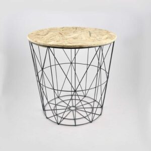 Bijzettafel draadstaal Chipwood grijs small