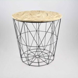 bijzettafel draadstaal Chipwood grijs medium