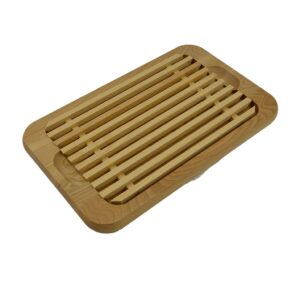 Broodsnijplank met los rooster van beukenhout 40 cm x 25 cm