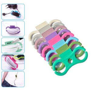 Cable label classic colours wit, grijs, violet, paars, fuchsia, blauw, mosgroen, groen