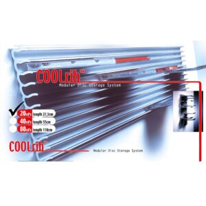 Cd rek Coolrib voor 20 cd's 27,5 x 16,5 cm x 1 cm