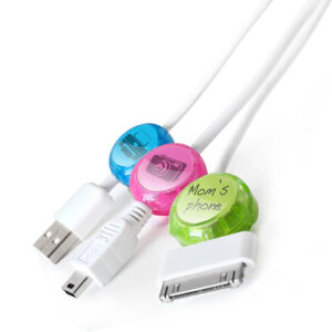 Cord identifiers, pastel kleuren