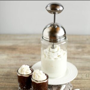HappyTappi - Slagroom maker - Inclusief glazen Bormioli pot - 500 ml