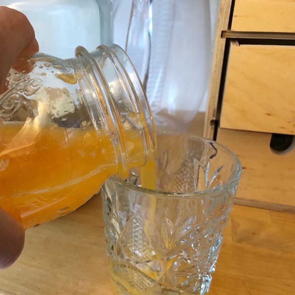 HappyTappi Roestvrij stalen citruspers met glazen pot 500 ml - Afbeelding 5