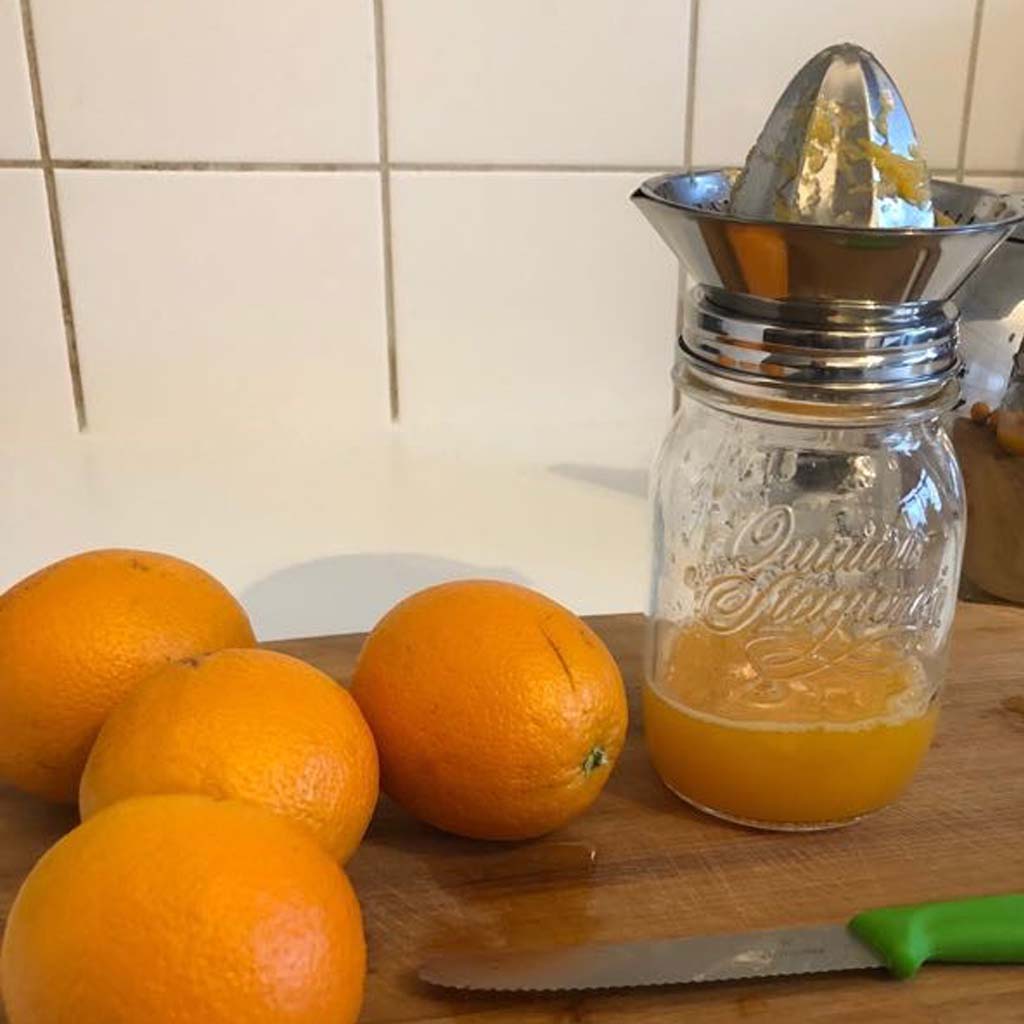 HappyTappi Roestvrij stalen citruspers met glazen pot 500 ml - Afbeelding 7