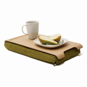 Mini laptray Bosign naturel/ olijfgroen