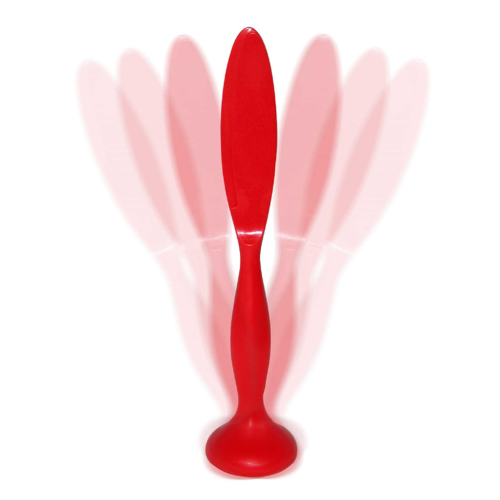 I Genietti 'Never falling spatula' spatel/ smeermes kunststof Rood