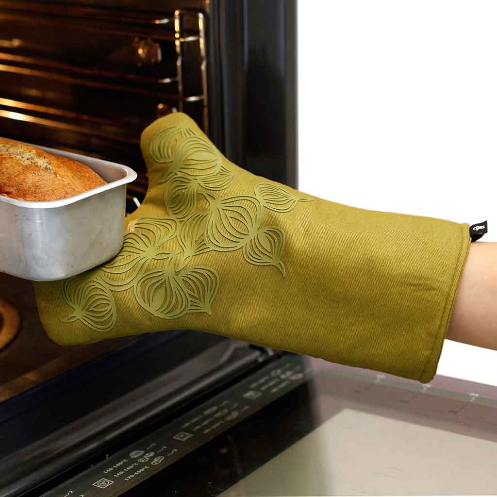 Multifunctionele anti-slip ovenhandschoen Bosign olijfgroen - Afbeelding 5