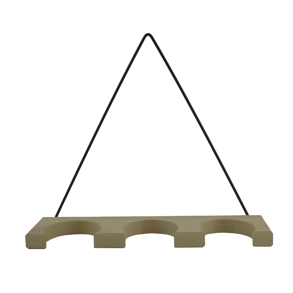 Plantenhanger - Hout - Metaal - 3 Bloempotjes - Groen - Afbeelding 2