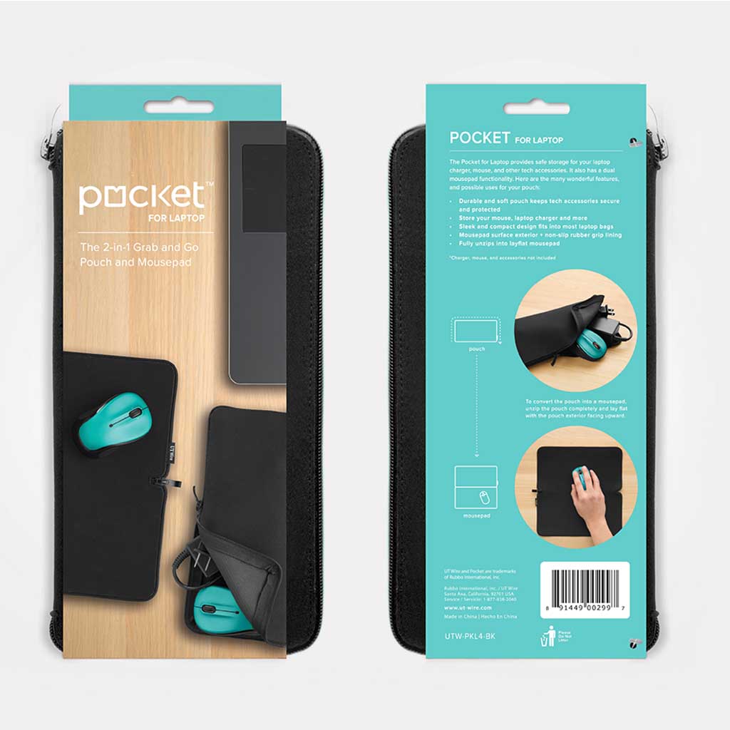 Etui Pocket voor laptop accessoires zwart 26,6 x 14 x 1,3 cm - Afbeelding 3