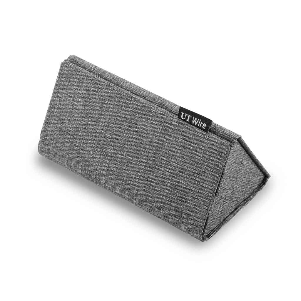 2-in-1 opvouwbare smartphone houder en opberg case grijs - Afbeelding 4