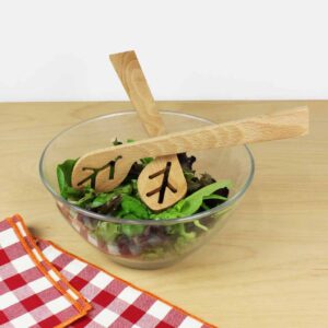Salade bestek Bladeren van Massief beukenhout RMdesign