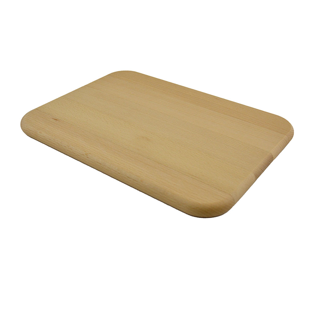 Rechthoekige Snijplank van Beuken met afgeronde hoeken 45 x 30 x 1,9 cm