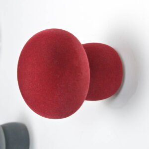 Kapstok SoftKnob Velvet Luna bordeaux rood Droog Design