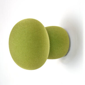 Kapstok SoftKnob Velvet Luna Droog Design mos groen