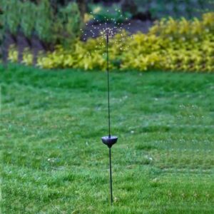 Starburst - Buitenverlichting op paal - Solar - 90 LED lichtjes - Ø 28 cm - Hoogte 1.11 meter