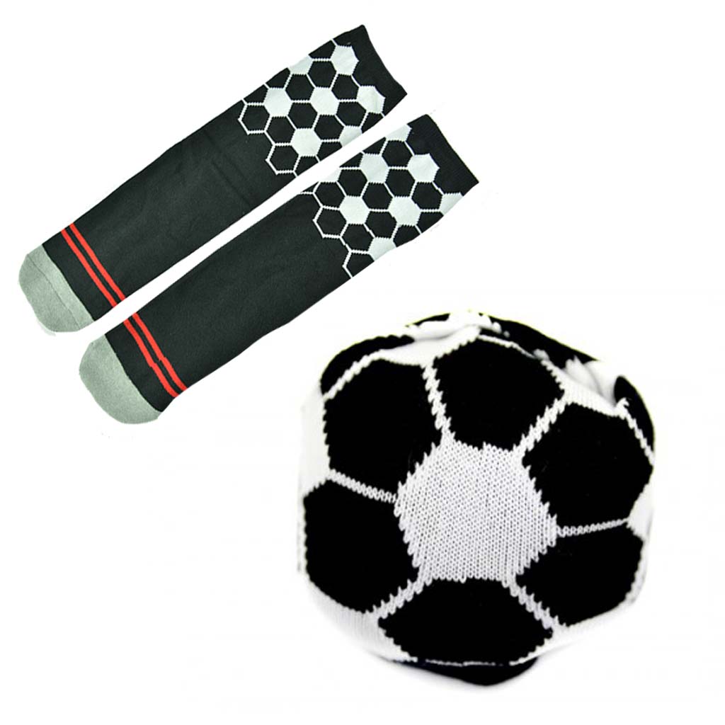 Sokken in de vorm van een voetbal