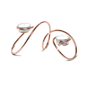 Waxinehouder T-Loop koper van black+blum