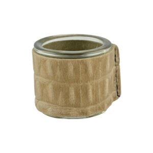 Croco leer taupe