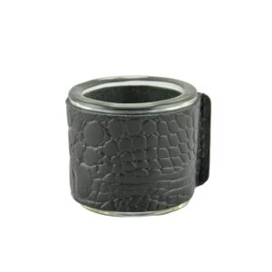 Croco leer zwart