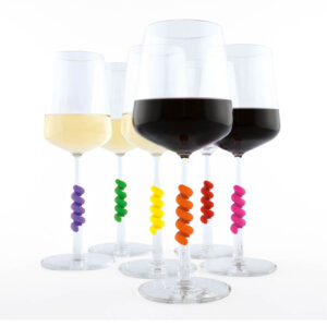 Glasmarkers Wine Glass Twister felle kleuren